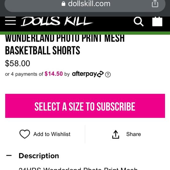 NWT 24HRS Wonderland Photo Print Mesh Basketball Shorts Sz XL - Picture 4 of 7